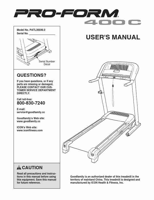 ProForm Treadmill 400C-page_pdf